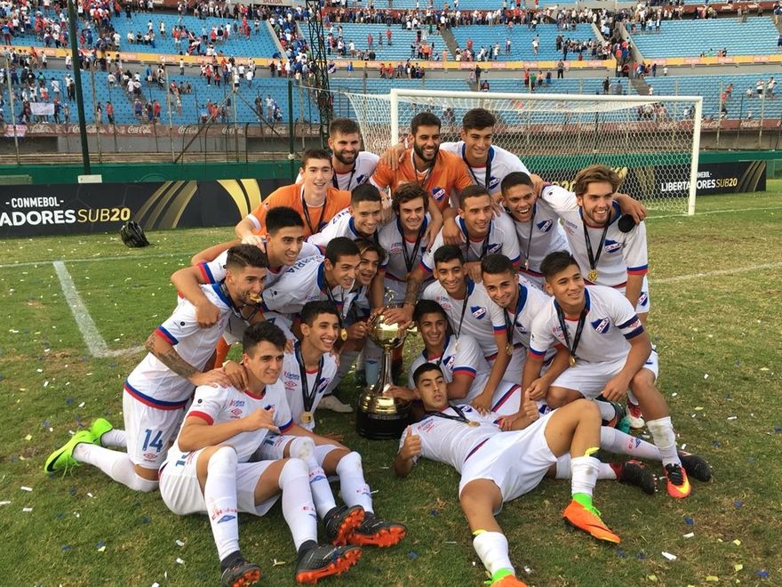 en enero de 2018, Nacional Campeón de la Copa Libertadores Sub20.