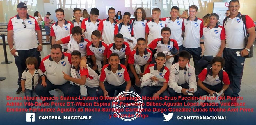 El plantel de 6a.División que viajó en enero a Chile a jugar el Mundialito de Valdivia. El Campeón fue Nacional, ganándole en la final a O´Higgins 2a0