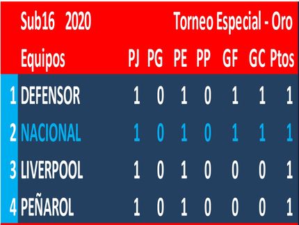 Torneo Especial inconcluso por COVID